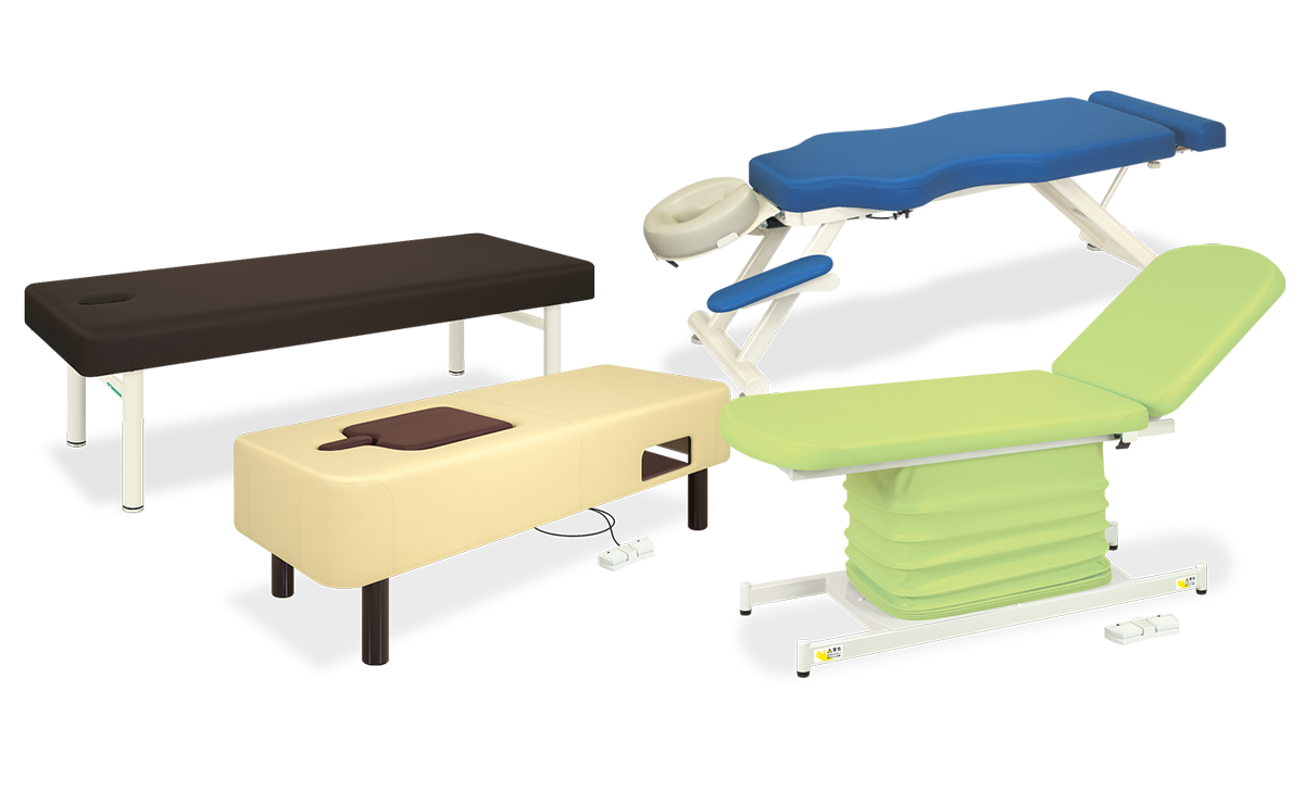 ユニークなマッサージベッド・医療用ベッドのイメージ