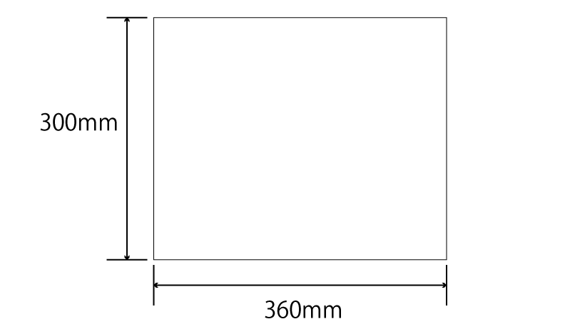 ダブルラインフェイスペーパー寸法図