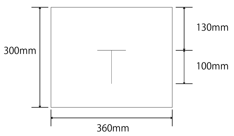 美顔ペーパー寸法図