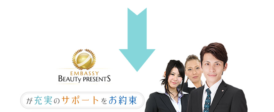 充実のサポートをお約束