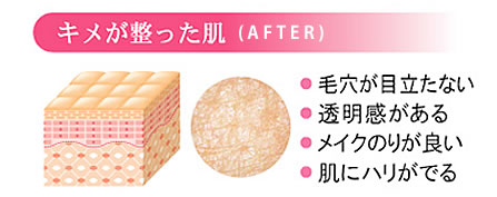キメが整った肌