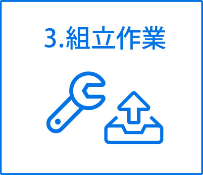 ３．組立作業