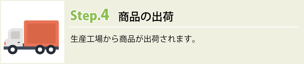 ステップ４　商品の出荷