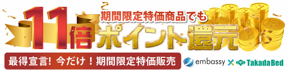 期間限定特価商品でもポイント１１倍還元