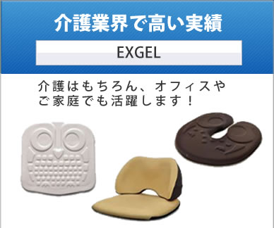 介護業界で高い実績EXGEL