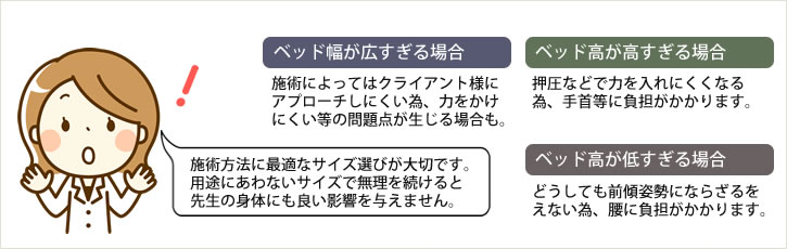 施術者視点できをつけていただきたいポイント