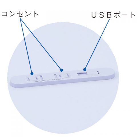 コンセントとUSBポート